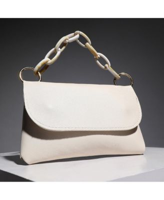 Женская текстурированная сумка-слинг на цепочке