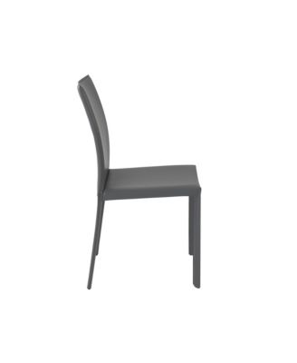 Set of 2 Dining Side Chairs with Padded Seats