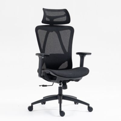 Ergonomic Mesh Office Chair, High Back Desk Chair with 3D Armrests, Up&Down Lumbar Support, Swivel Computer Task Chair