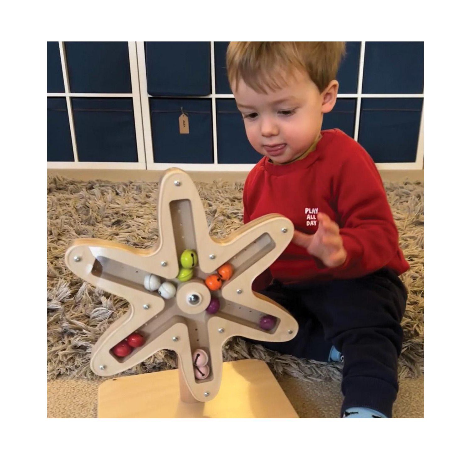 Rotating Bell Flower Cause and Effect Toy