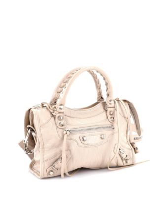 Кожаная сумка Balenciaga Mini City Classic с заклепками, бывшая в употреблении