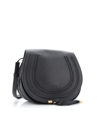 Кожаная седельная сумка Chloe Medium Marcie, бывшая в употреблении
