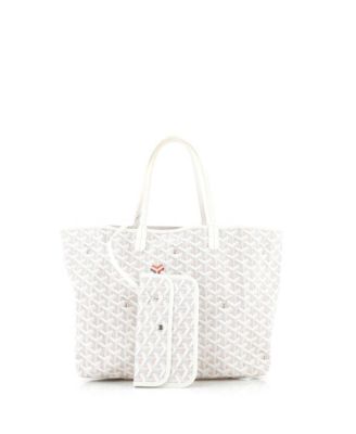 Подержанная сумка Goyard PM Saint Louis из холста с покрытием Claire Voie