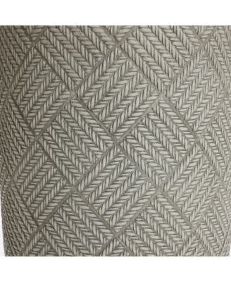 Glen Pattern 22.4-Inch Tall MgO Round Planter