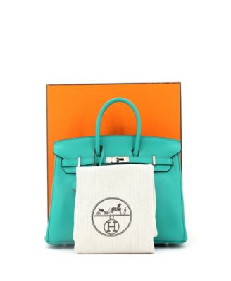 Сумка Hermes Birkin 25, бывшая в употреблении, Verso Novillo с палладиевой фурнитурой