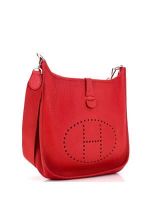 Бывшая в употреблении сумка Hermes GM Evelyne Gen I Fjord