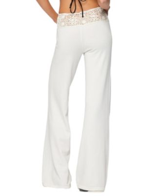 Женские брюки из трикотажа Kirsty, сшитые крючком на талии в стиле Эдикт