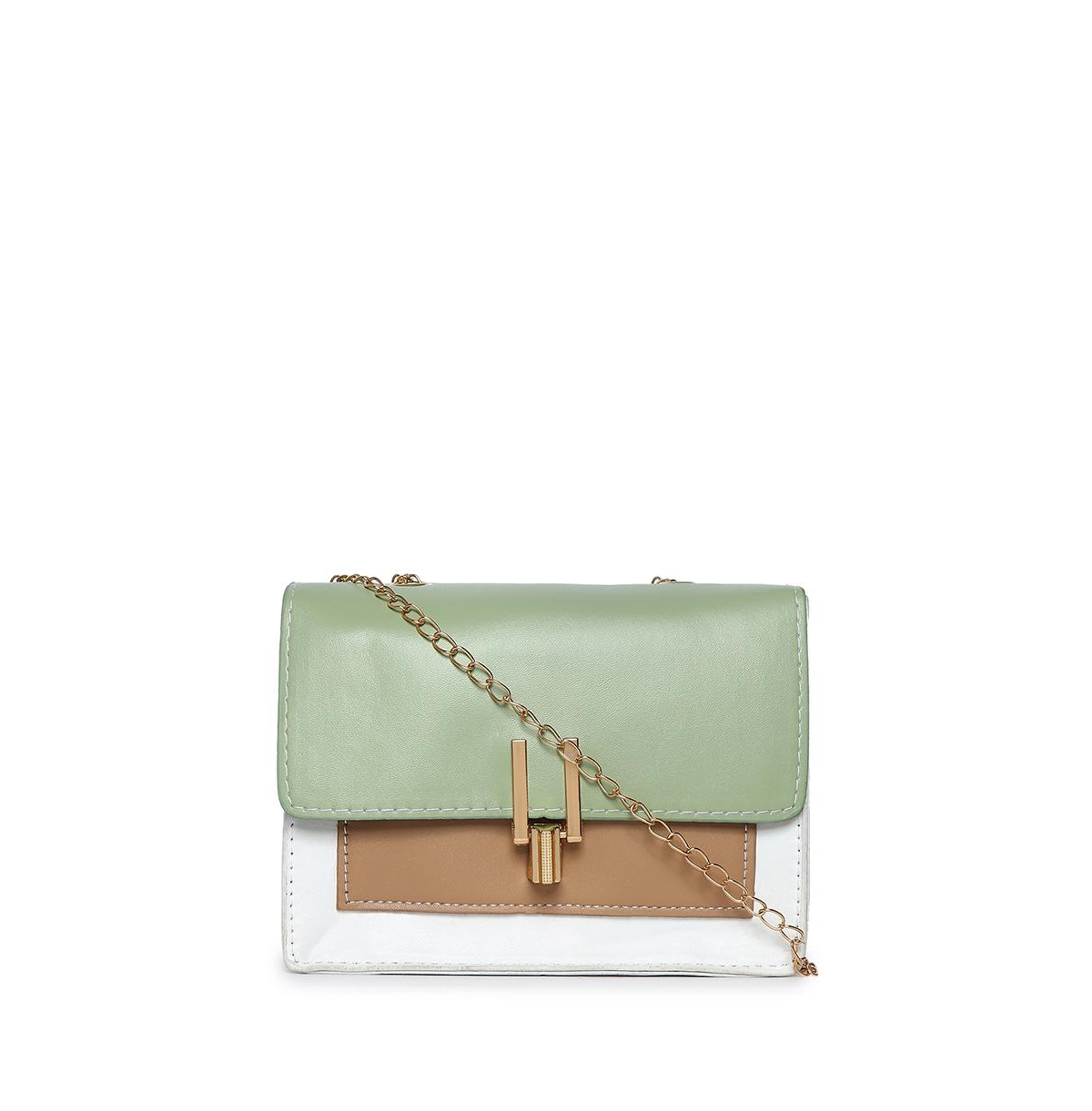 Women's Forest Mosaic Multicolor Mini Bag - Green