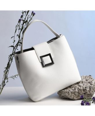 Женская белая сумка-ведро Pure Perfection белого цвета