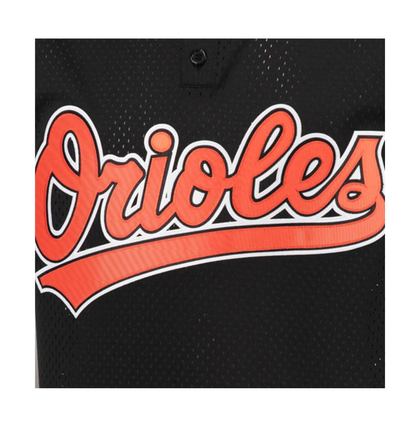 Мужской топ Mitchell & Ness Cal Ripken Jr. Black Baltimore Orioles Cooperstown Mesh Batting Practice Jersey — фото 9