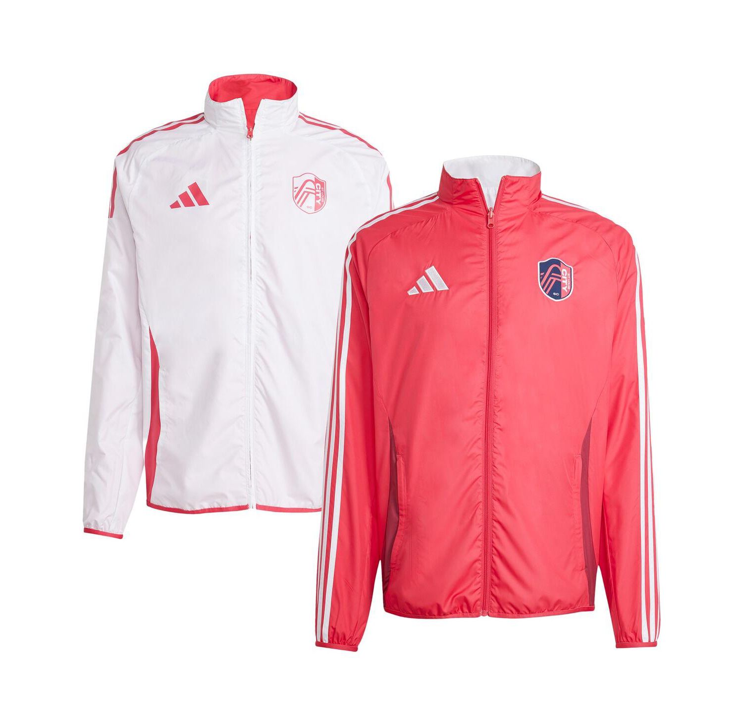 Men's Red/White St. Louis City SC 2025 Anthem Reversible Full-Zip Jacket