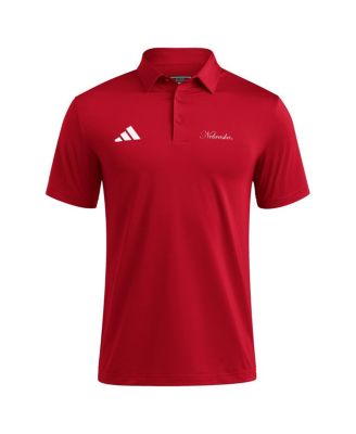 Мужская рубашка поло Adidas Scarlet Nebraska Huskers Ultimate 365 от Adidas