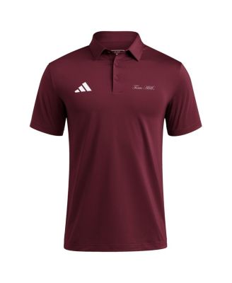 Мужская темно-бордовая рубашка поло Texas A M Aggies Ultimate 365 от Adidas