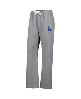 Женские джоггеры из флиса Fanatics Heather Grey Los Angeles Dodgers