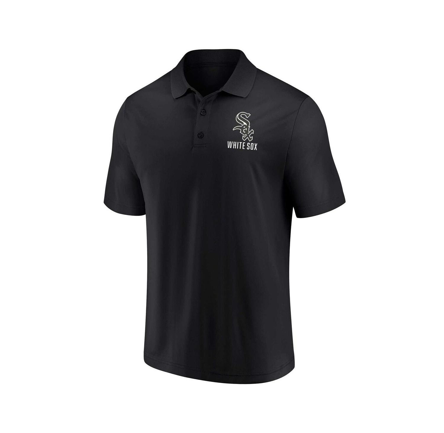Men's Black, White Chicago White Sox Two-Pack Logo Lockup Polo Shirt Set
