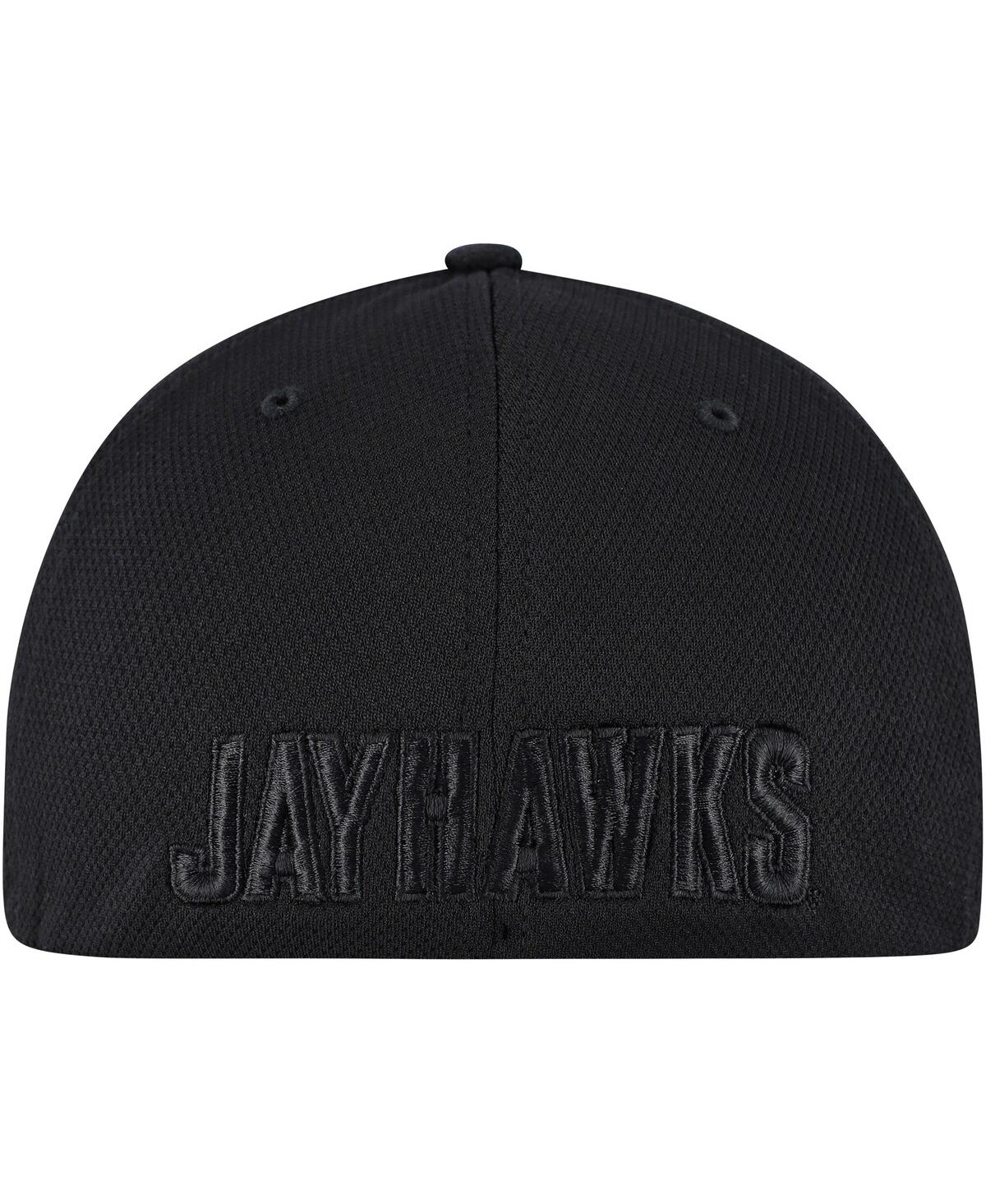 Top Of The World Men's Black Kansas Jayhawks Reflex Performance Flex Hat