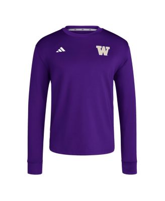 Мужская фиолетовая толстовка-пуловер Washington Huskies Dugout от Adidas