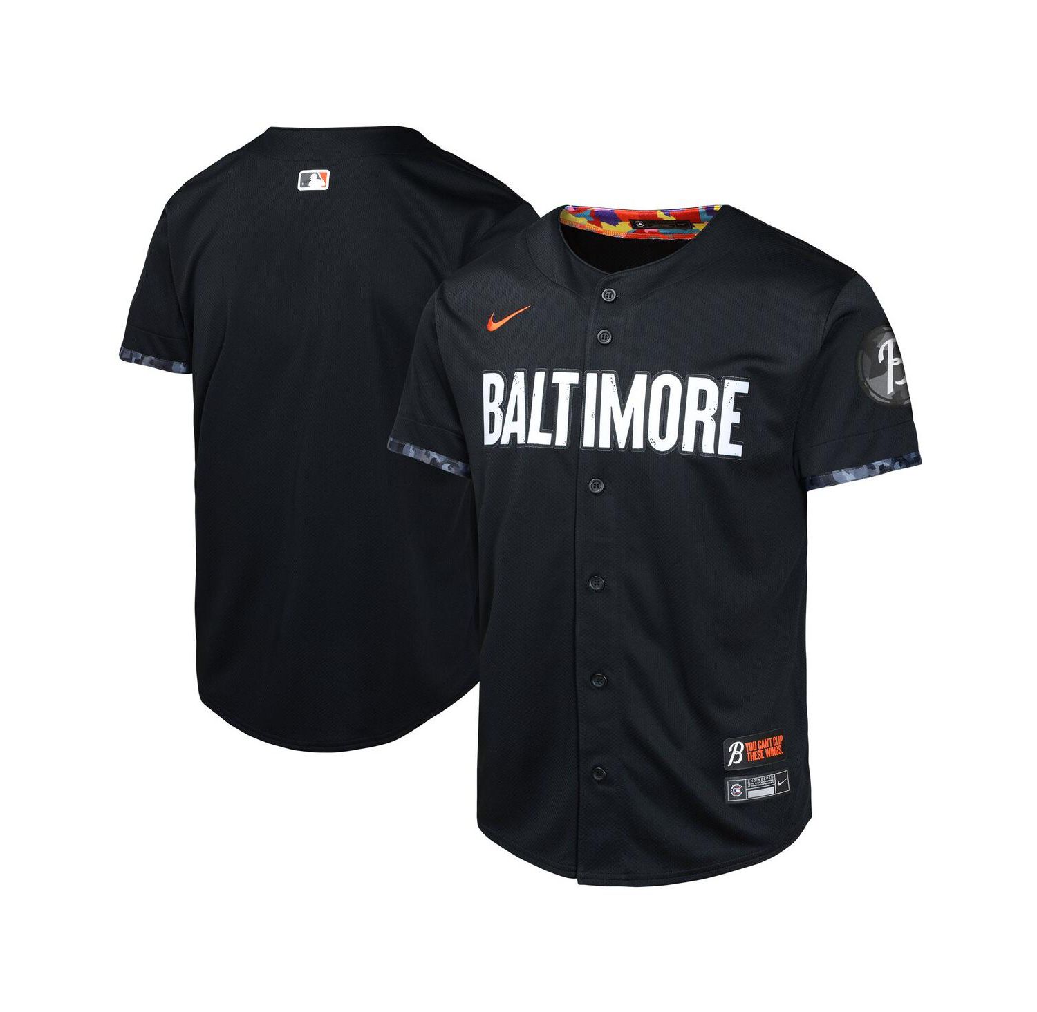 Big Boys and Girls Black Baltimore Orioles City Connect Limited Jersey