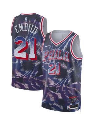 Nike - Men's and Women's&nbsp;Joel Embiid Navy Philadelphia 76ers 2025 Select Series Swingman Player Jersey