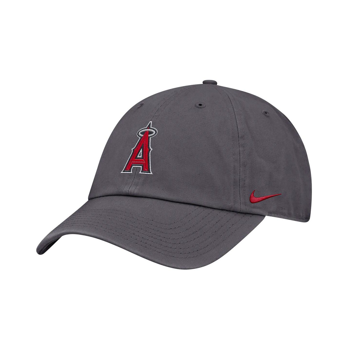 Мужская кепка Nike Gray Los Angeles Angels Club Adjustable Hat — фото 1