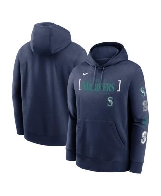 Nike - Men's Navy Seattle Mariners Club Stack Pullover Hoodie