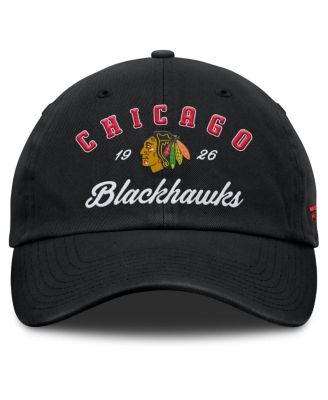 Женская черная шляпа Fanatics Chicago Blackhawks Fundamental Dasher с регулируемой дугой