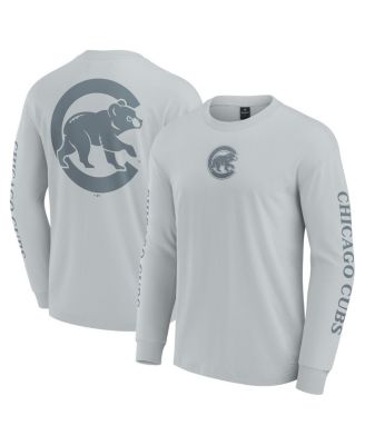 Fanatics - Men's Gray Chicago Cubs Elements Strive Long Sleeve T-Shirt