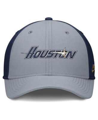 Мужская серая / темно-синяя шапка Houston Astros Rise Swoosh Performance Flex от Nike