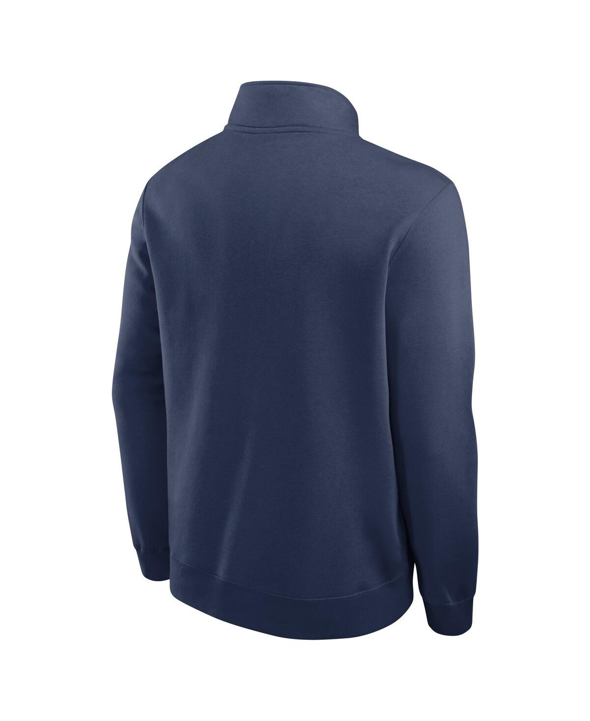Nike Men's Navy Boston Red Sox Cooperstown Collection Fleece Half-zip Pullover Sweatshirt In Blue