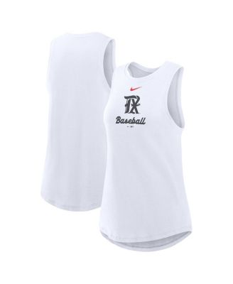 Nike - Women's White Texas Rangers City Connect Tricode High Neck Performance Tank Top