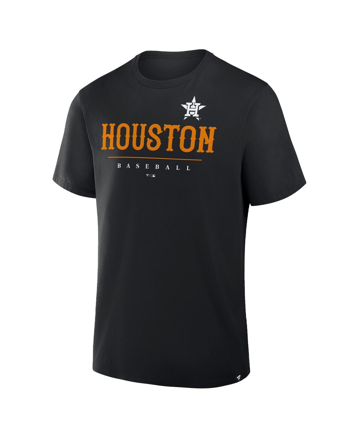 Fanatics Men's Black Houston Astros Color Pop Legacy Clubhouse T-shirt