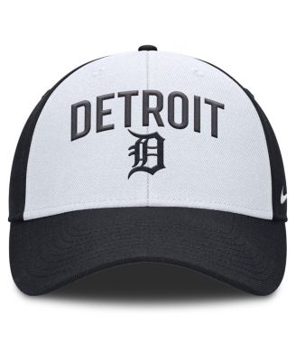 Мужская белая/темно-синяя кепка Nike Detroit Tigers Club с регулируемой посадкой