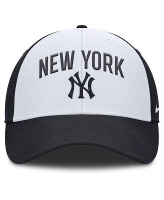 Мужская белая /темно-синяя кепка Nike New York Yankees Club Performance с регулируемой посадкой