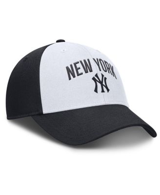 Men's White/Navy New York Yankees Club Performance Adjustable Hat
