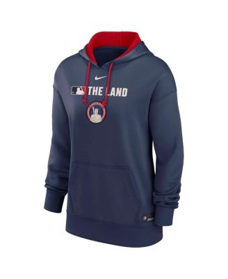 Nike женская темно-Кливленд хранителями аутентичной коллекции город подключения производительность пуловер толстовка с капюшоном