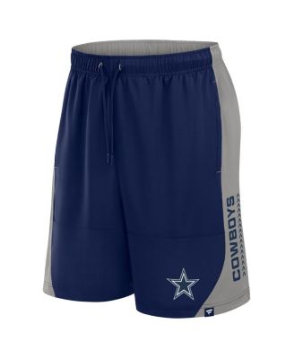 Мужские темно-синие/серые шорты Fanatics Dallas Cowboys без защиты