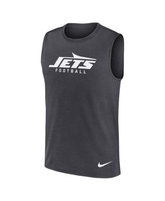 Мужская серая майка Nike New York Jets Prime Time Legend Performance Muscle Tank от Nike