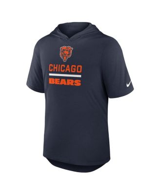 Men's Navy Chicago Bears Lockup Tri-Blend Hoodie T-Shirt