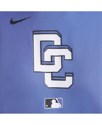 Women's Blue Washington Nationals 2025 City Connect Authentic Collection Performance Pullover Hoodie