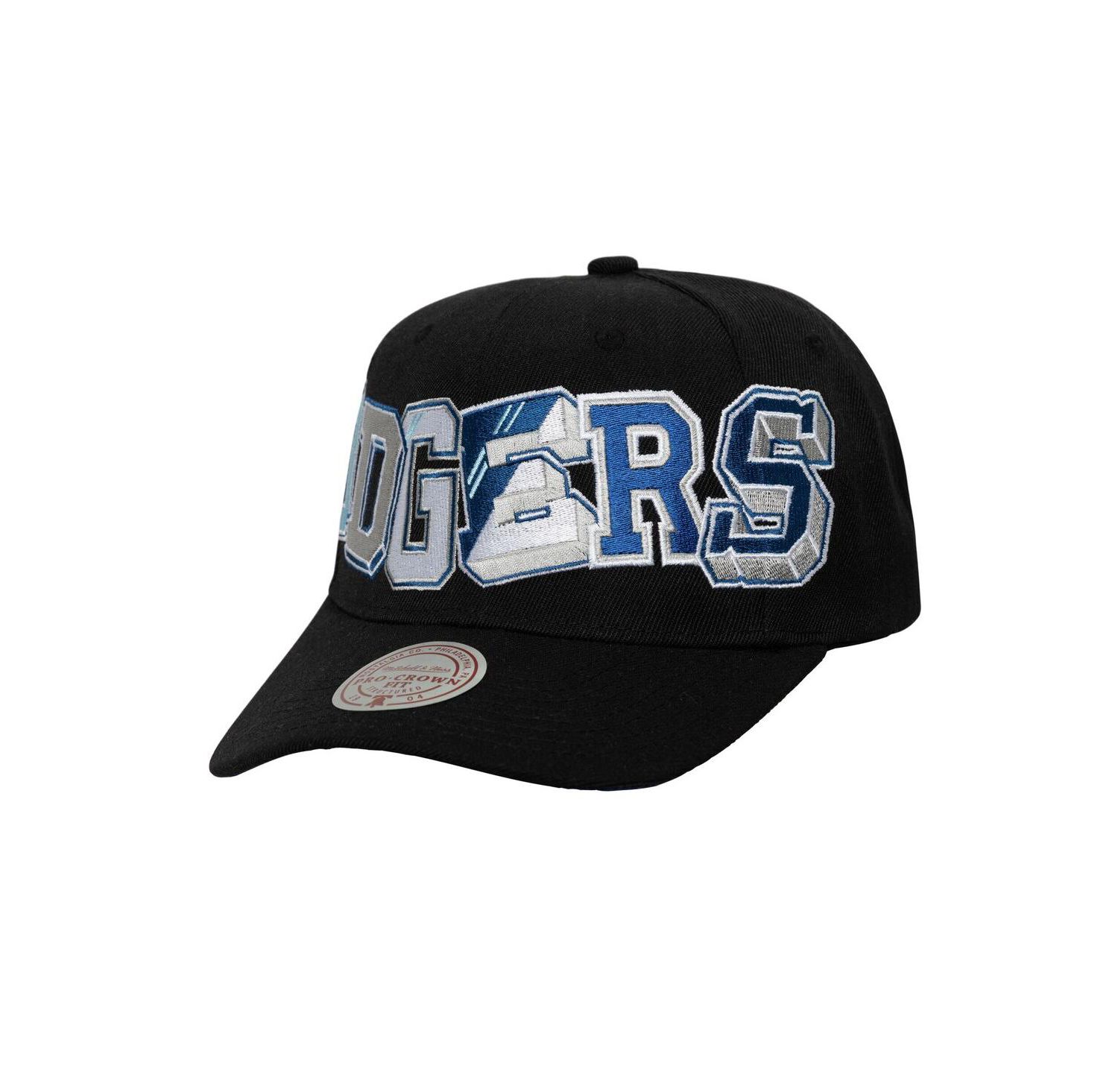 Men's Black Los Angeles Dodgers Hyper Type Pro Crown Snapback Hat