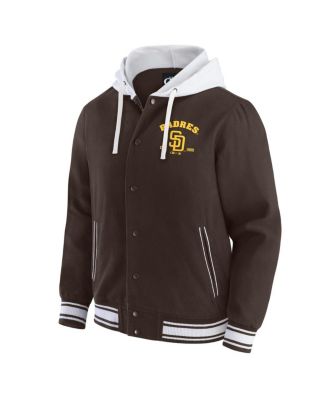 Darius Rucker Collection by Men's Brown San Diego Padres Full-Snap Hooded Jacket