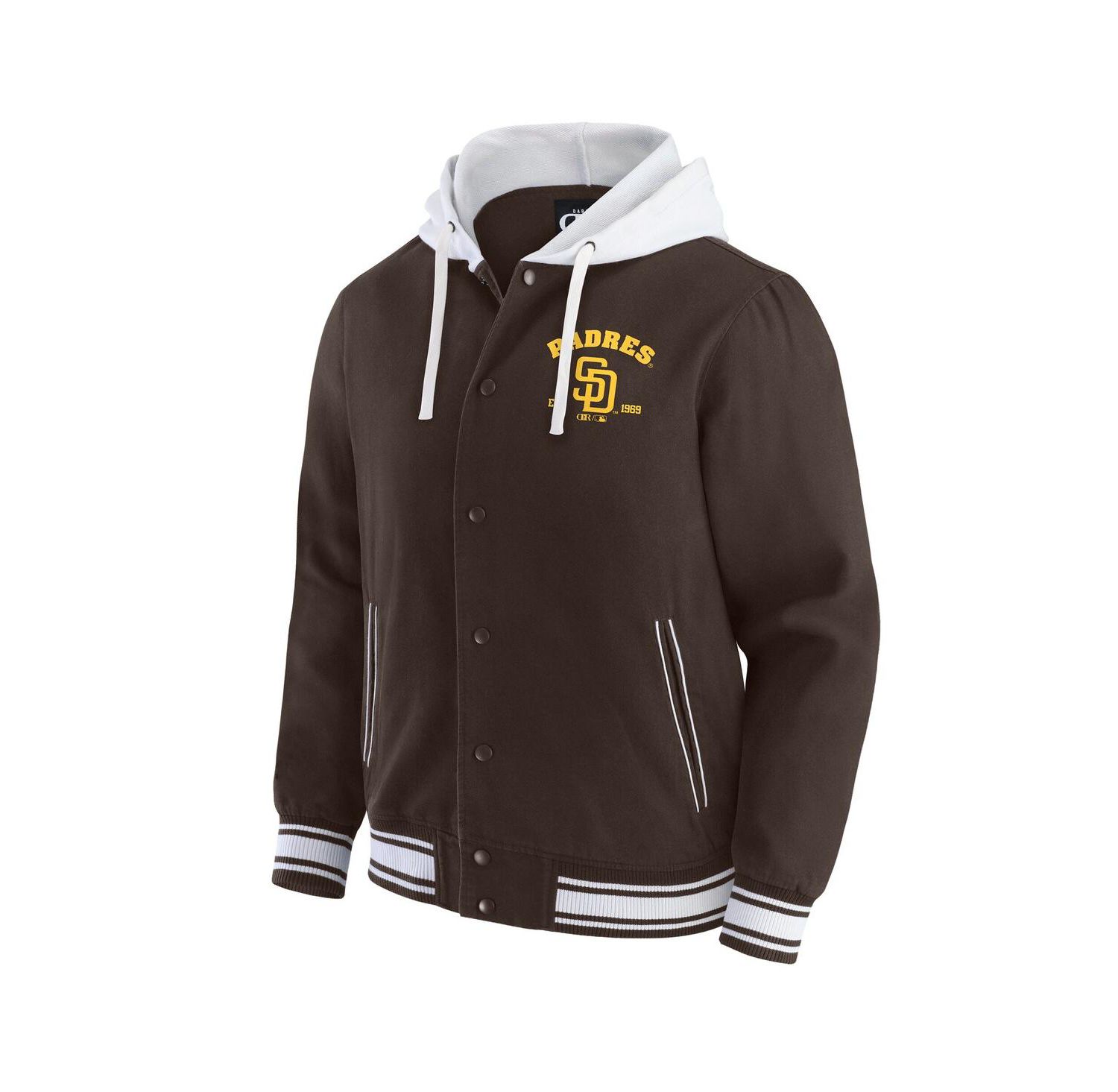 Darius Rucker Collection by Men's Brown San Diego Padres Full-Snap Hooded Jacket