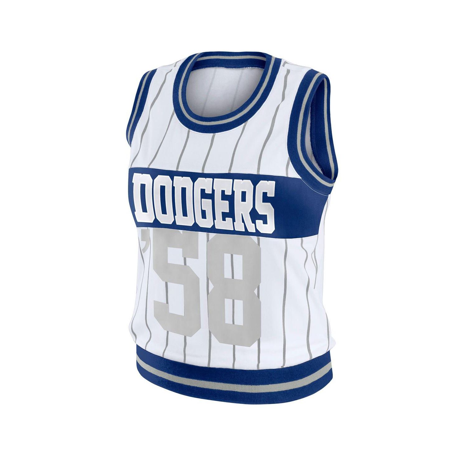 Women's White Los Angeles Dodgers Sporty Tank Top