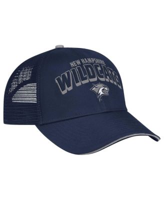 Men's Navy New Hampshire Wildcats Wyatt Primary Team Trucker Adjustable Hat