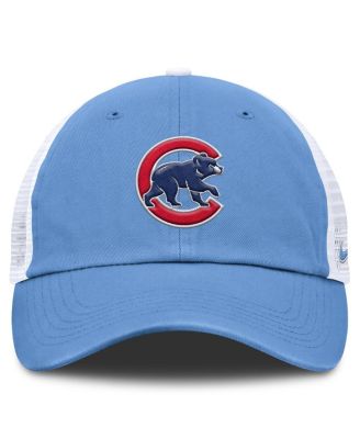 Мужская светло-голубая/белая кепка дальнобойщика Chicago Cubs Club с регулируемой посадкой от Nike