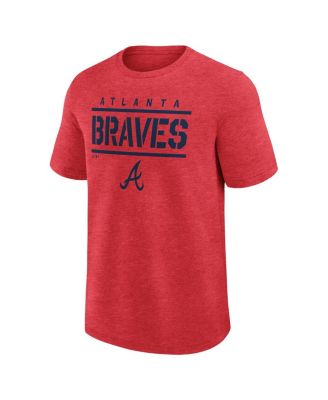 Мужская футболка высшего качества Fanatics Heather Red Atlanta Braves от Fanatics