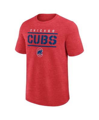 Мужская футболка высшего качества Fanatics Heather Red Chicago Cubs от Fanatics