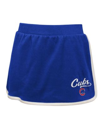 Big Girls 2-Piece Royal Chicago Cubs Base Trainer Johnny Polo and Skort Set