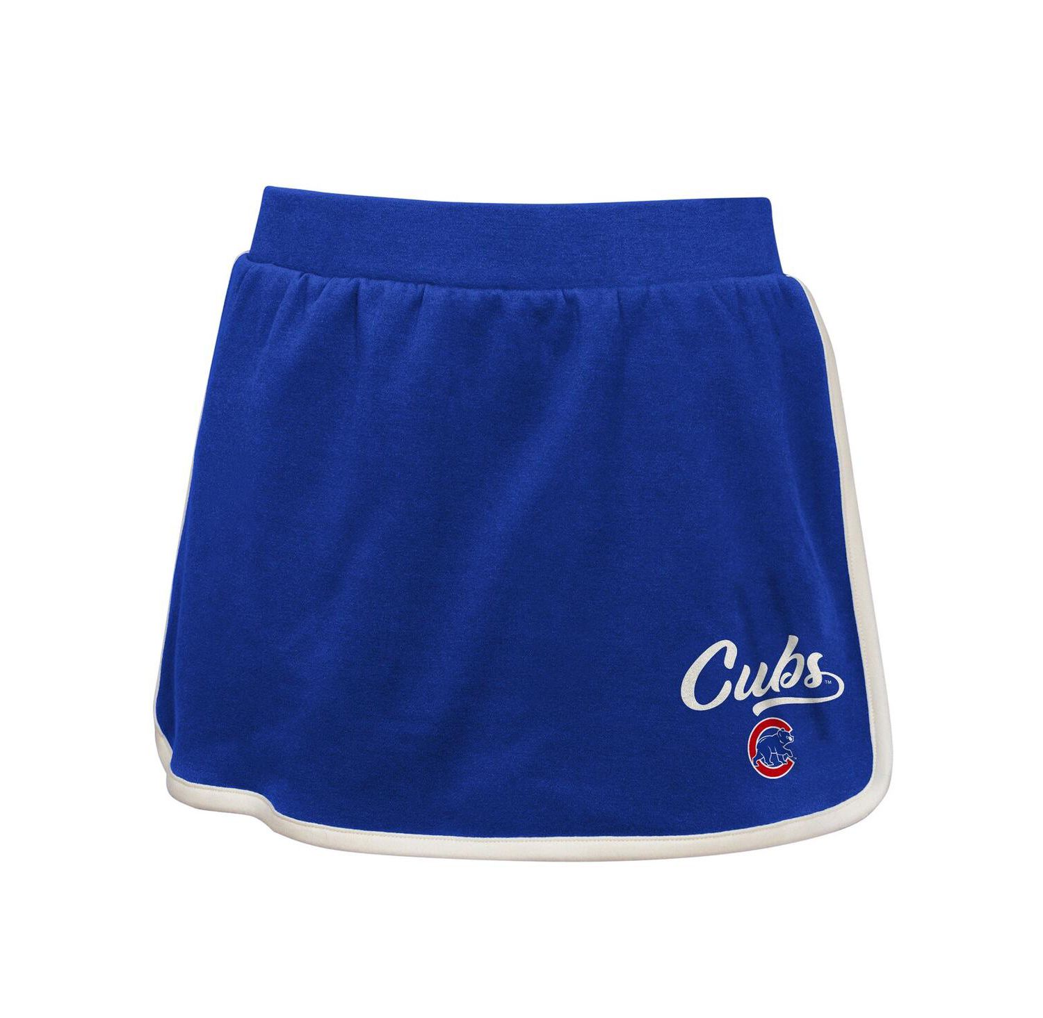 Big Girls 2-Piece Royal Chicago Cubs Base Trainer Johnny Polo and Skort Set