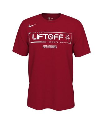 Мужская и женская футболка Nike Red Houston Rockets с надписью 